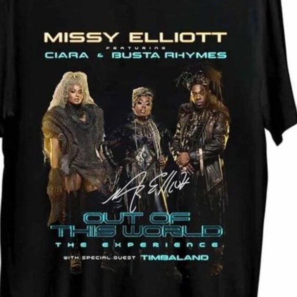 Missy Elliott Out Of This World 2024 Tour 2 Sided Retro Music Fan Collector 05 - Picture 2 of 6